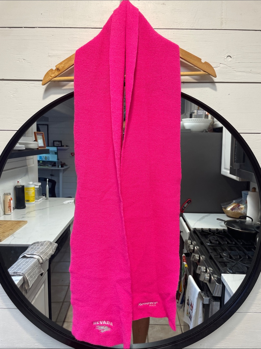 Nevada Hot Pink Knit Scarf by